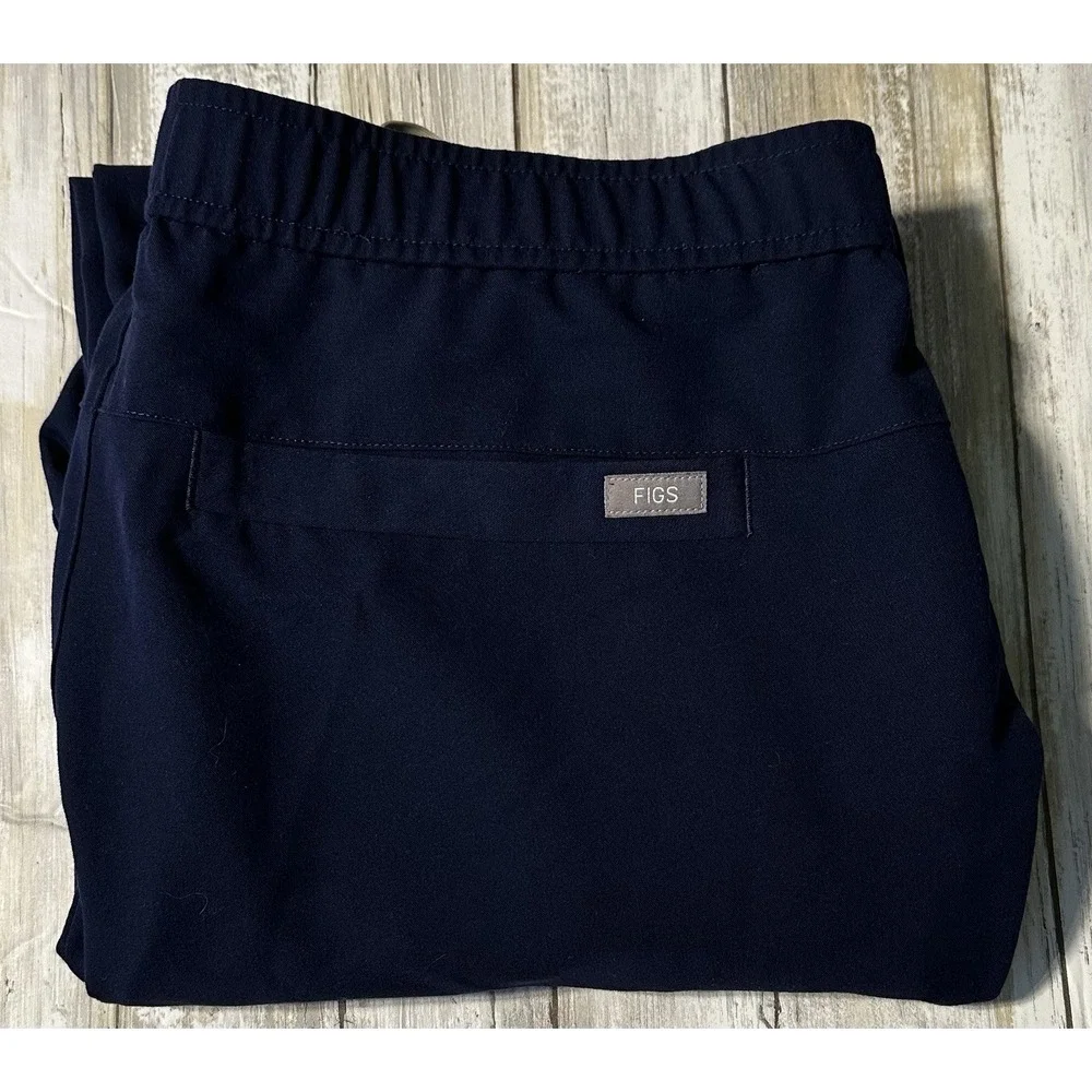 Figs Men's Hansen Jogger Scrub Pants Navy Size Large. Logo On Calf. Po# 3308